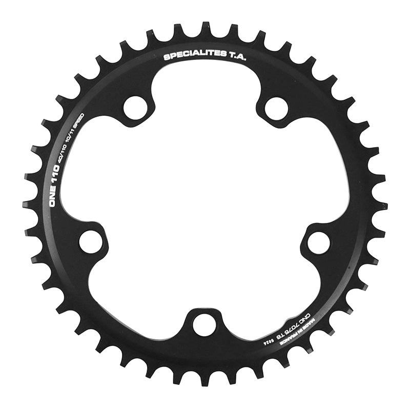 Plateau gravel TA 5 br. 110 mm pour Shimano GRX mono noir – 40 dents