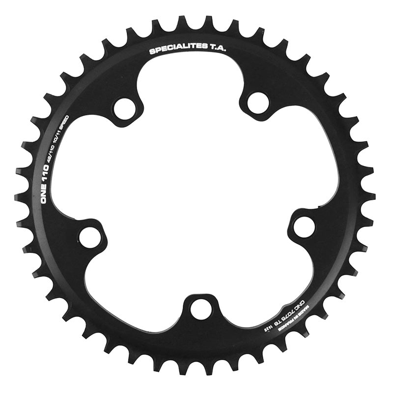 Plateau gravel TA 5 br. 110 mm pour Shimano GRX mono noir – 42 dents