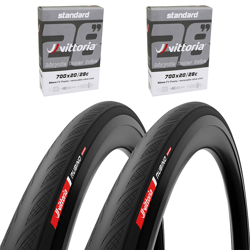 Pneu route Vittoria Rubino V noir tringle souple – 700 x 26 (26-622)