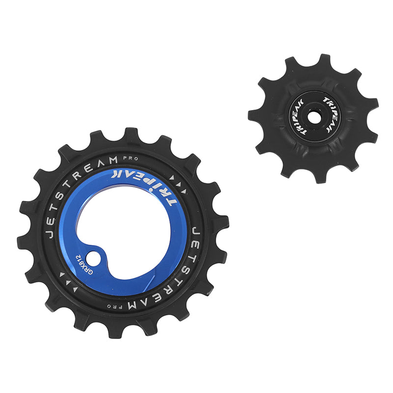 Galets Tripeak AOPW céram. 11-18 dents 11x1 v pour Shimano GRX RX812-817 – Bleu foncé
