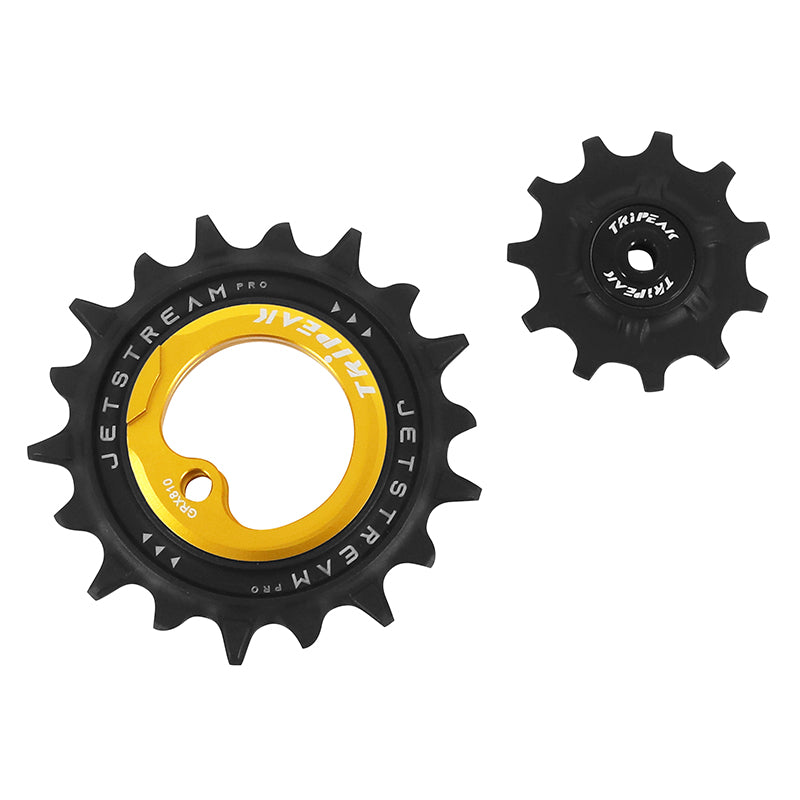 Galets Tripeak AOPW céram. 11-18 dents 12-11x2 v pour Shimano GRX RX810-815-820 – Or