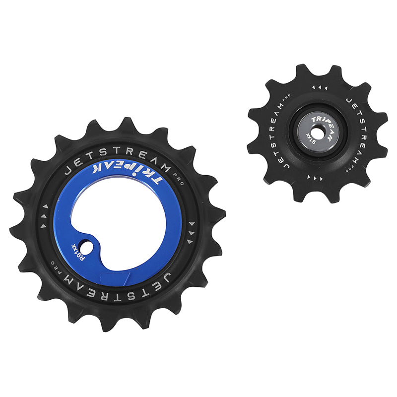 Galets Tripeak AOPW céram. 12-18 dents 11x2 v pour Shimano Dura-Ace R9100 – Bleu foncé