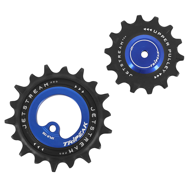 Galets Tripeak AOPW céram. 14-18 dents 13x1 v pour SRAM AXS XPLR Red E1-Force-Rival E1 – Bleu foncé
