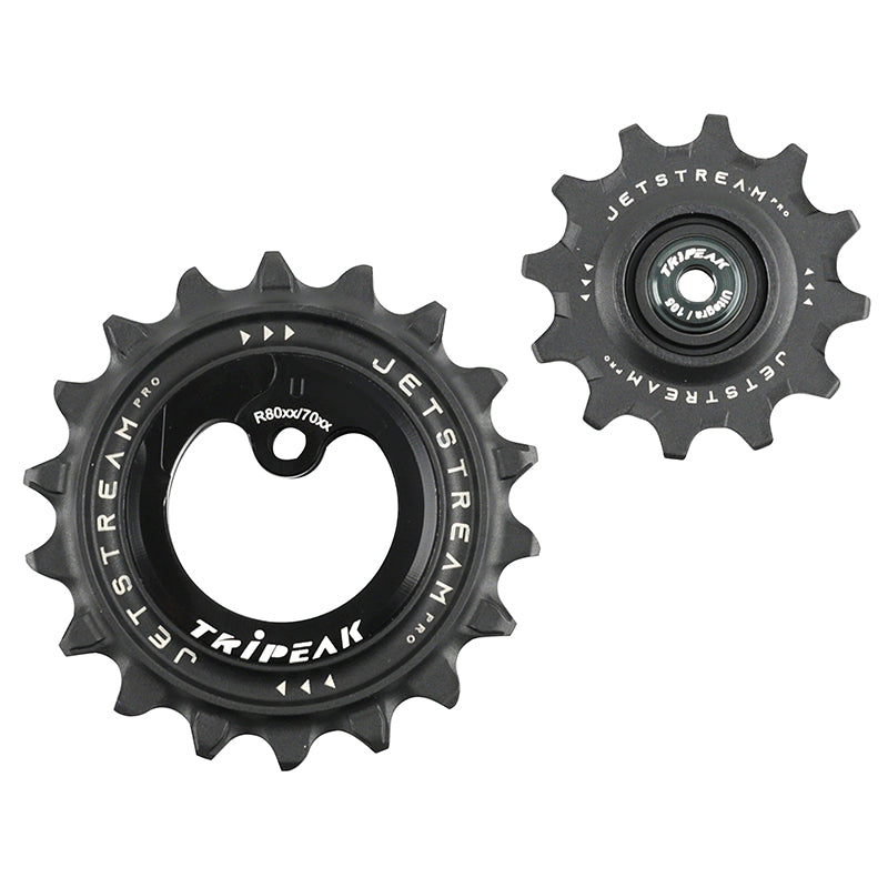 Galets Tripeak AOPW céram. 12-18 dents 11x2 v pour Shimano Ultegra R8000GS-105 R7000GS – Noir