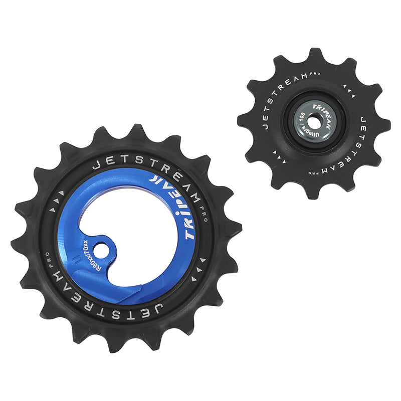 Galets Tripeak AOPW céram. 12-18 dents 11x2 v pour Shimano Ultegra R8000GS-105 R7000GS – Bleu foncé