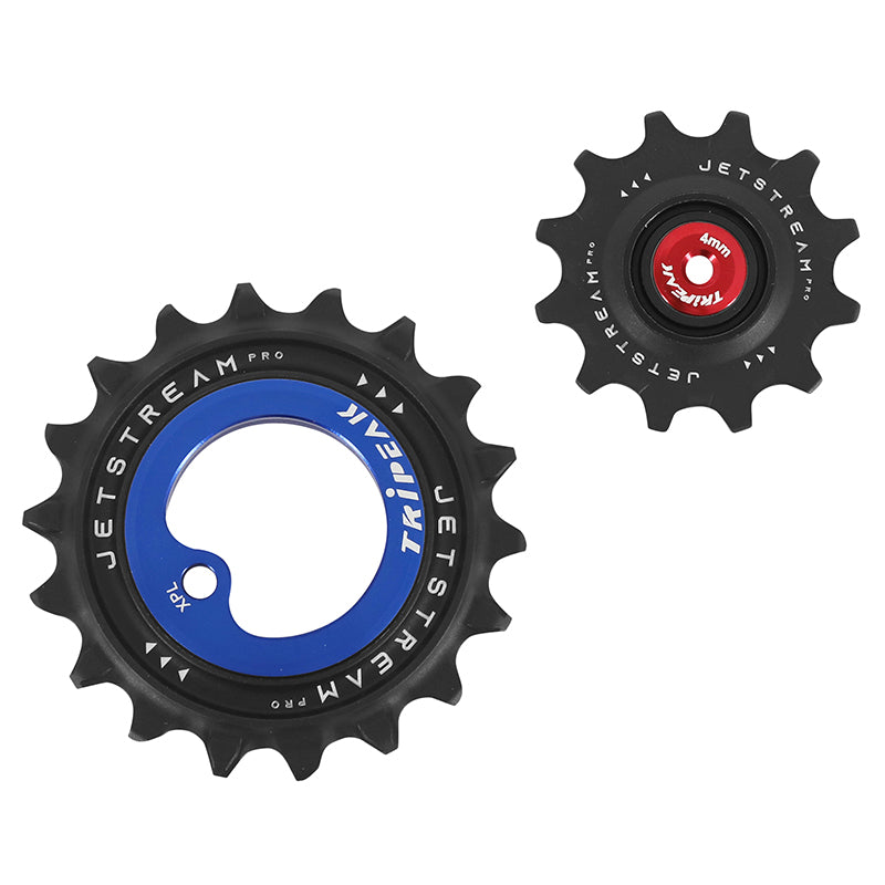 Galets Tripeak AOPW céram. 12-18 dents 12x1 v pour SRAM AXS XPLR Red-Force-Rival – Bleu foncé