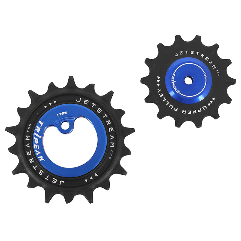 Galets Tripeak AOPW céram. 14-18 dents 12x1 v pour SRAM T-Type – Bleu foncé