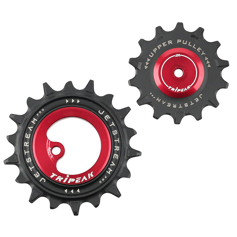 Galets Tripeak AOPW céram. 14-18 dents 12x1 v pour SRAM T-Type – Rouge