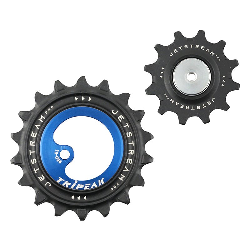 Galets Tripeak AOPW céram. 12-18 dents 12x2 v pour SRAM AXS Red E1-Force E1 (2024+) – Bleu foncé