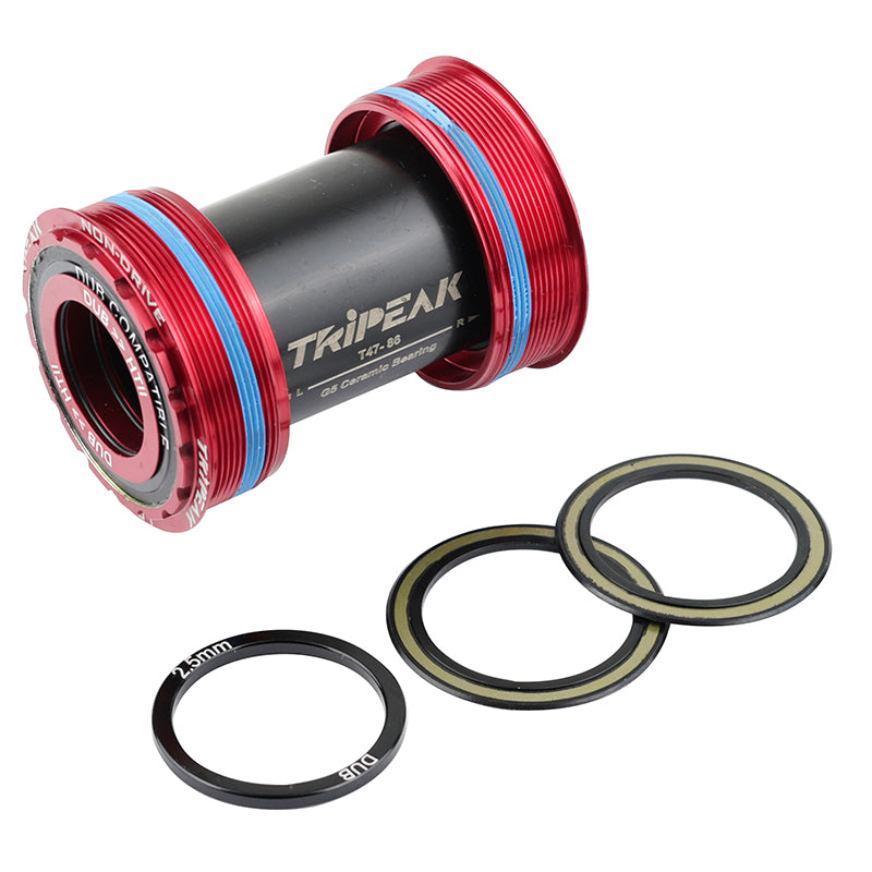Cuvettes de boîtier Tripeak 3en1 céramique filetées T47 boîte 86 mm axe 24-29-30 mm – vue 3