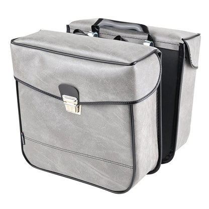 Sacoche arrière latérale Sport Fabric S14 Tuc effet cuir gris fixation crochet
