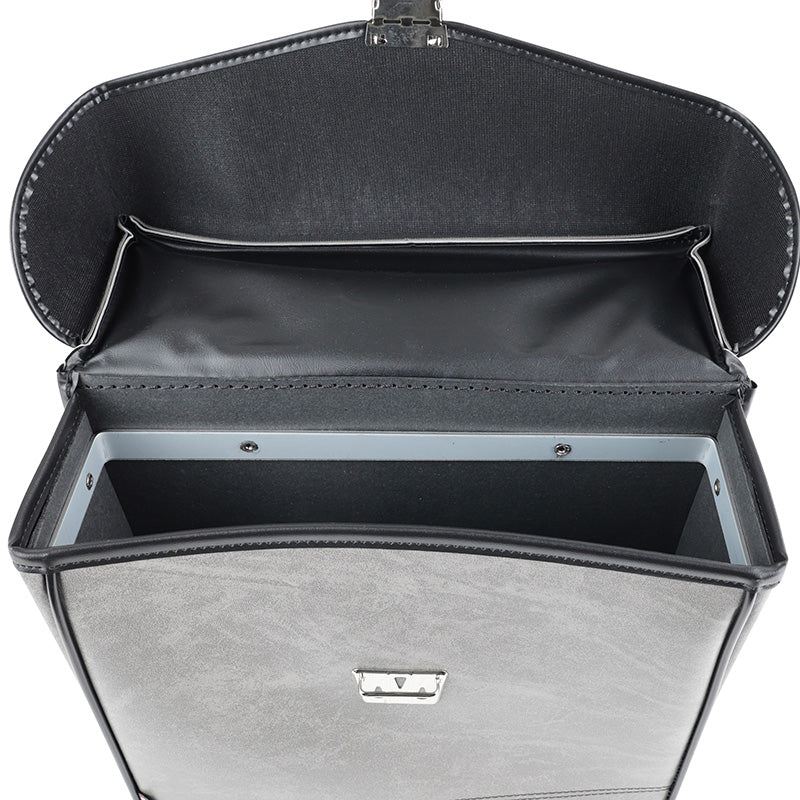 Sacoche arrière latérale Sport Fabric S14 Tuc effet cuir gris fixation crochet – vue 4