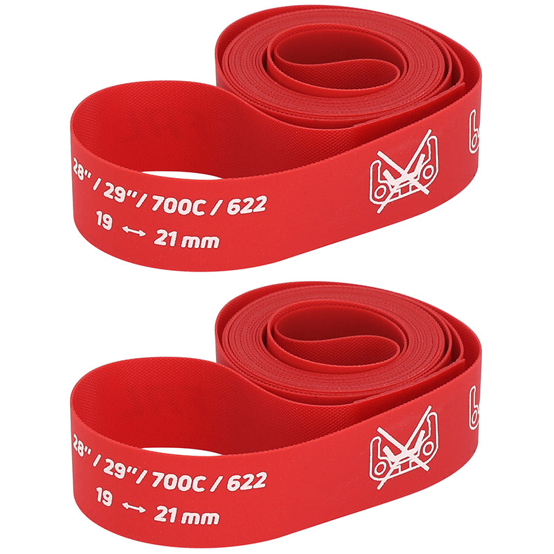 Fond de jante haute pression Zefal rouge (paire) – 700C-29" – 19 mm