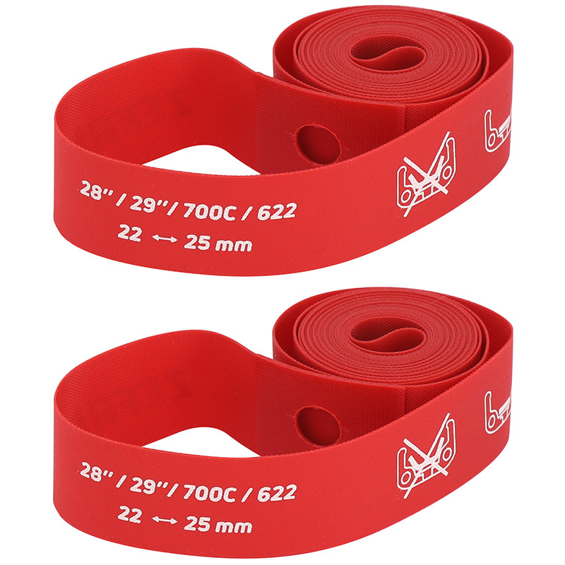 Fond de jante haute pression Zefal rouge (paire) – 700C-29" – 22 mm