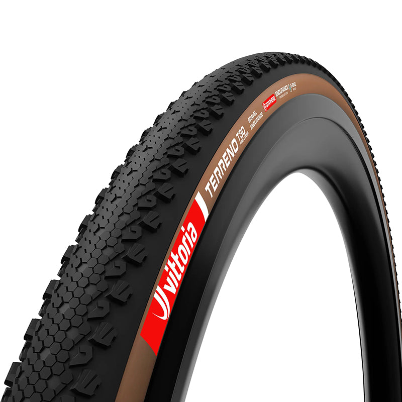 Pneu gravel Vittoria Terreno T30 Fine Loose Endurance Graphene 2.0 noir-beige tringle souple tubeless ready – 700 x 40 (40-622)