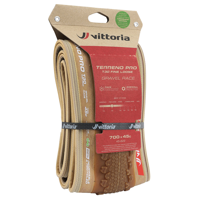 Pneu gravel Vittoria Terreno T30 Fine Loose Race marron tringle souple tubeless ready – 700 x 45 (45-622) – vue 8