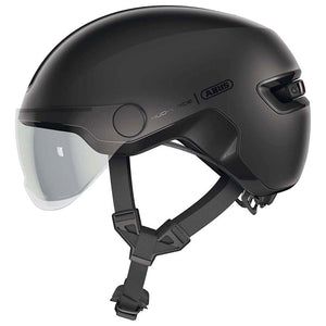 Casque urbain Abus Hud-Y Ace velours noir éclairage intégré M (54-58)