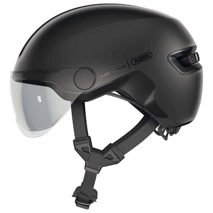 Casque urbain Abus Hud-Y Ace velours noir éclairage intégré M (54-58)