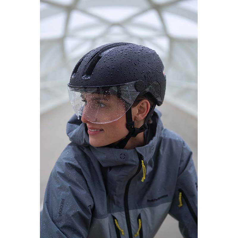 Casque urbain Abus Hud-Y Ace velours noir éclairage intégré M (54-58) – vue 6