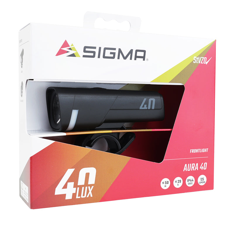 Éclairage avant USB Sigma Aura 40 lux – vue 6