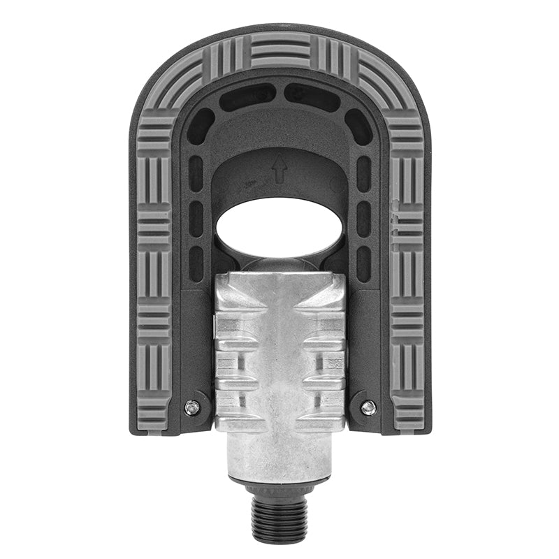 Pédales city pliantes Union alu-résine noir-argent 9/16" (paire) – vue 2