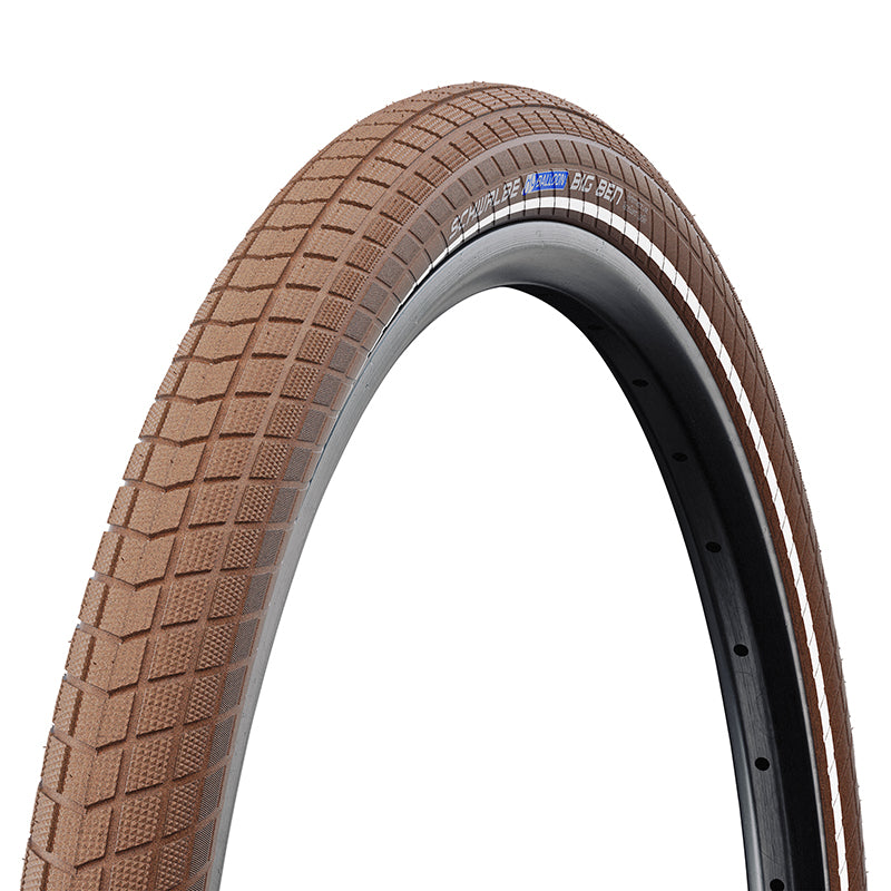Pneu VTT urbain-VAE Schwalbe Big Ben marron tringle rigide – 700 x 50 (50-622)