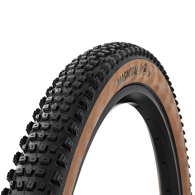 Pneu VTT Continental Magnotal Trail Grip noir flanc marron tringle souple tubeless ready – 29 x 2,40 (60-622)