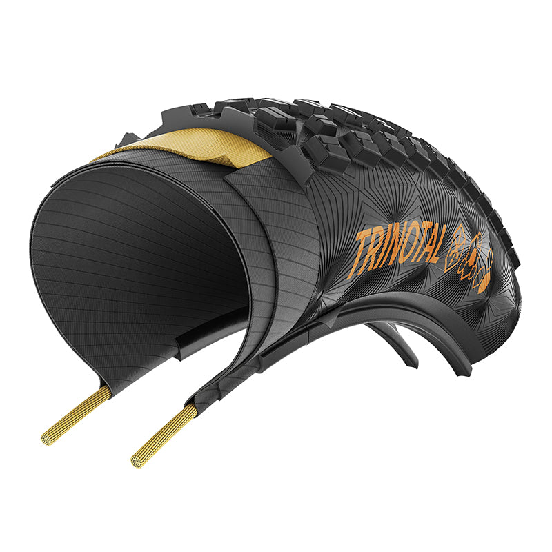 Pneu VTT Continental Trinotal Trail Grip noir tringle souple tubeless ready – 29 x 2,40 (60-622)