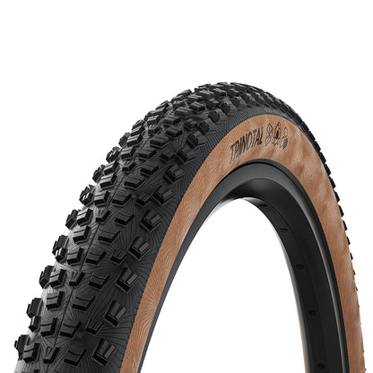 Pneu VTT Continental Trinotal Trail Grip noir flanc marron tringle souple tubeless ready – 29 x 2,40 (60-622)