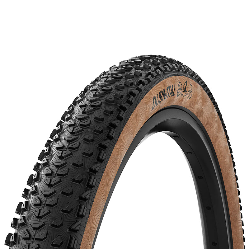 Pneu VTT Continental Dubnital Trail Grip noir flanc marron tringle souple tubeless ready – 29 x 2,40 (60-622)