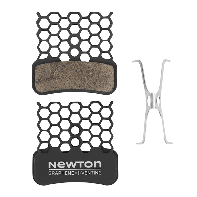 Plaquettes de frein Newton graphène Shimano Saint à ailettes