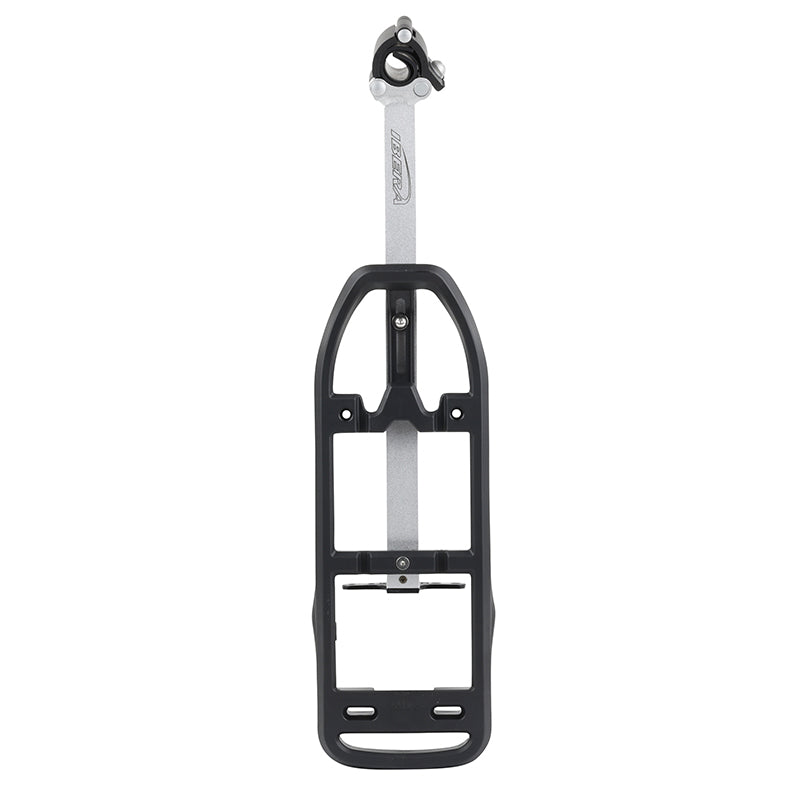 Porte-bagages arrière Ibera alu noir fixation rapide sur tige de selle – vue 4