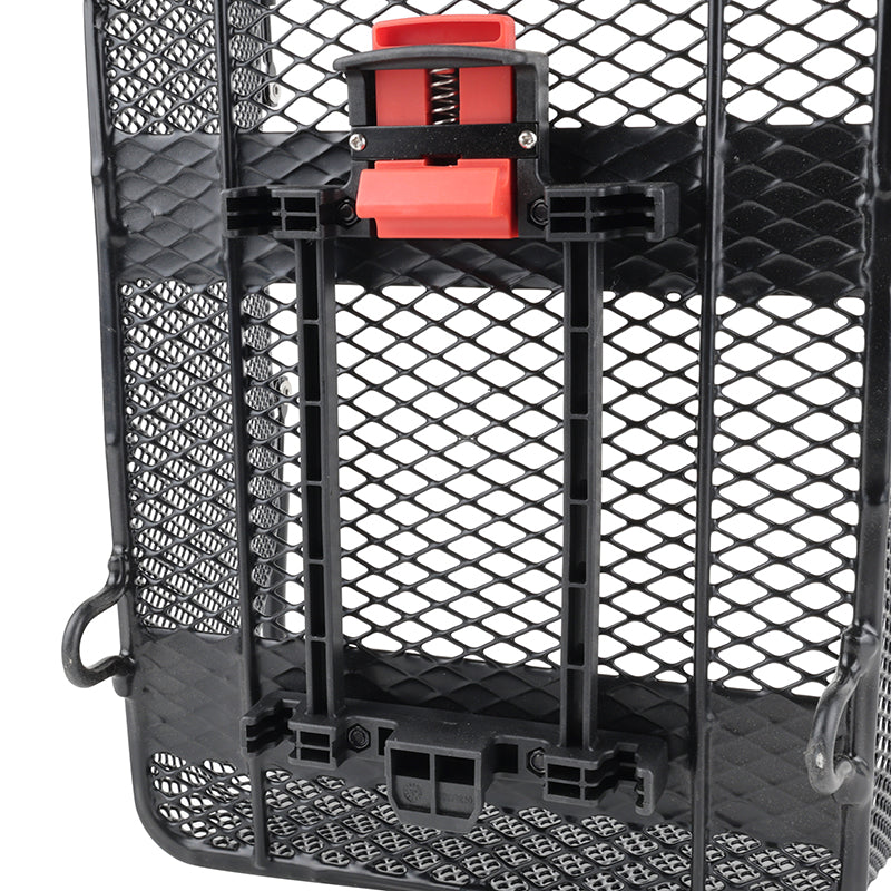 Panier arrière acier city noir 27 L avec fixation clip porte-bagages – vue 3