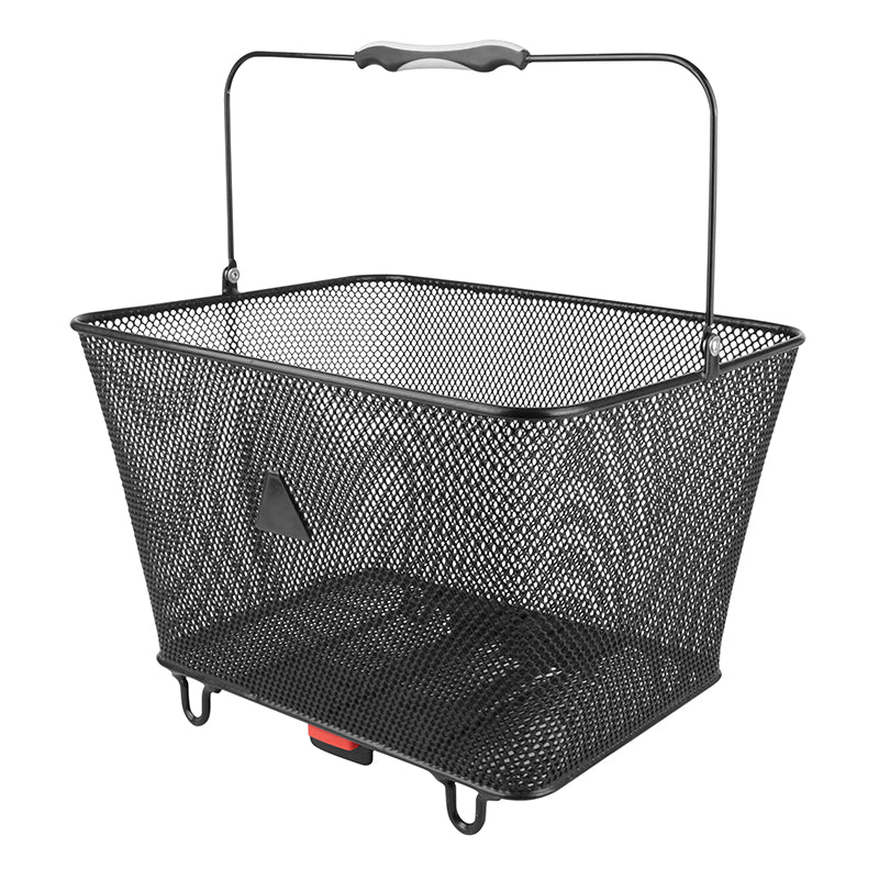 Panier arrière acier city noir 32 L avec fixation clip porte-bagages – vue 2