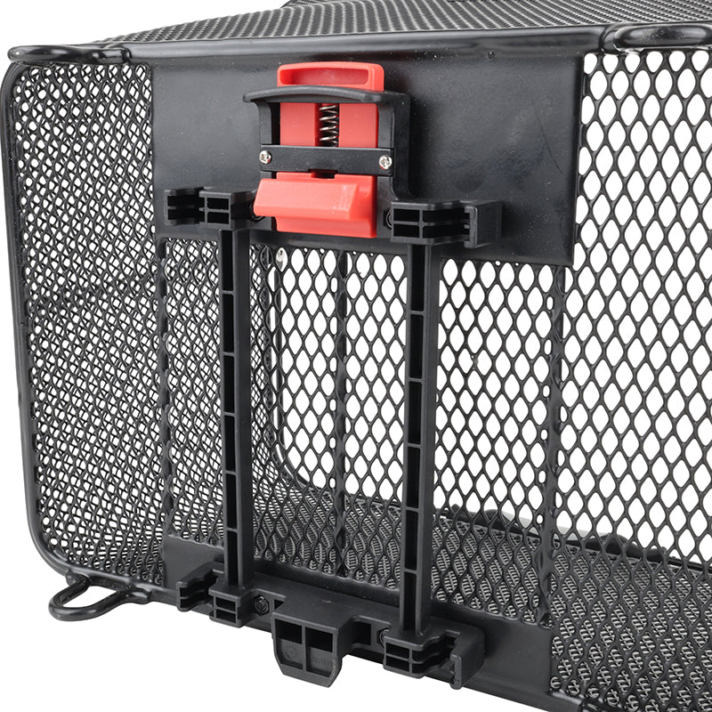 Panier arrière acier city noir 32 L avec fixation clip porte-bagages – vue 3