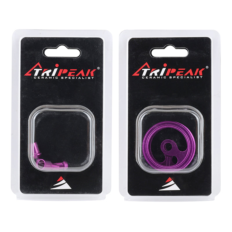 Visserie Tripeak violette pour chape Aero-Wing OPW carbone – vue 4