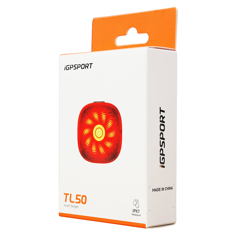 Éclairage arrière USB iGPSport TL50 connecté – vue 8