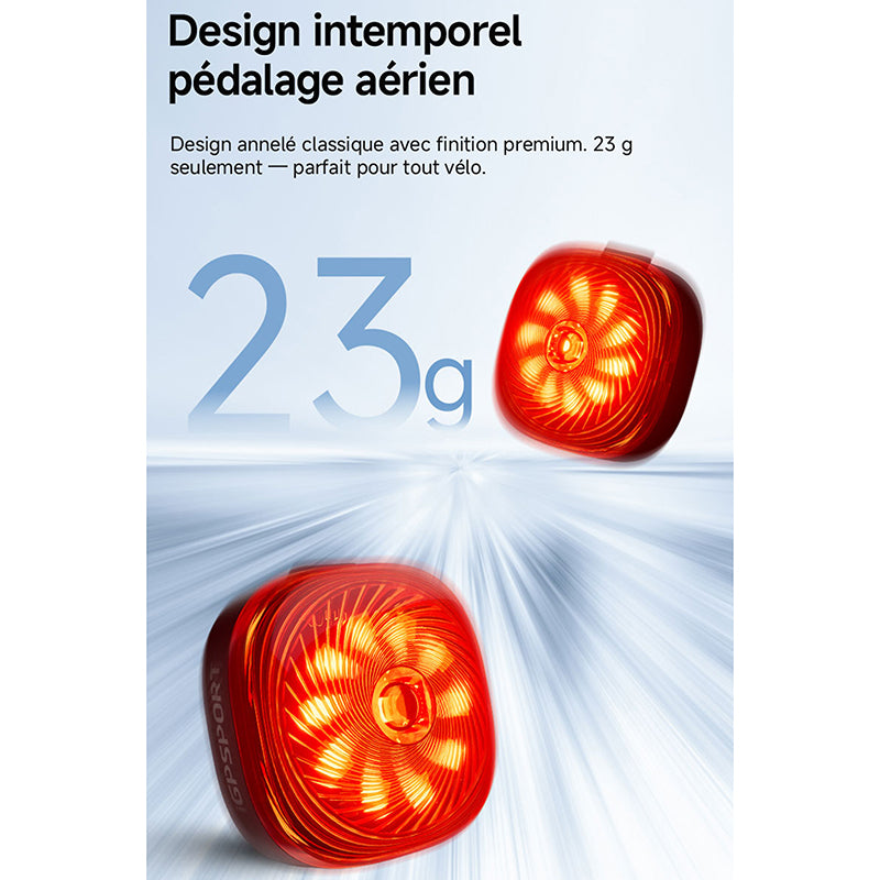 Éclairage arrière USB iGPSport TL50 connecté – vue 11