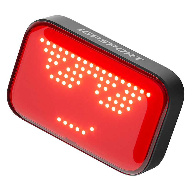 Éclairage arrière USB iGPSport ET6 Emoji clignotant intelligent