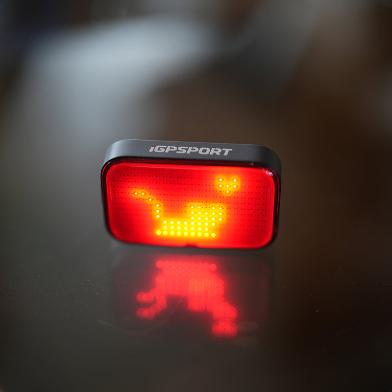 Éclairage arrière USB iGPSport ET6 Emoji clignotant intelligent – vue 33