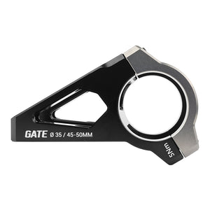 Potence VTT DH Switch Gate alu CNC noir-gris cintre 35 mm réglable 45-50 mm – vue 2