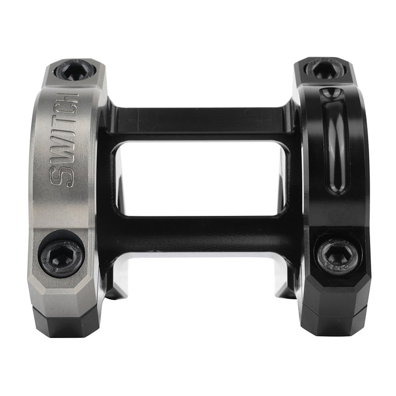 Potence VTT DH Switch Gate alu CNC noir-gris cintre 35 mm réglable 45-50 mm – vue 3