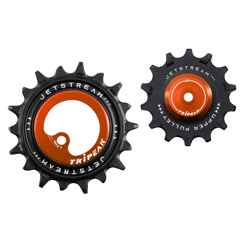 Galets Tripeak AOPW céram. 14-18 dents 12x1 v pour SRAM T-Type – Orange