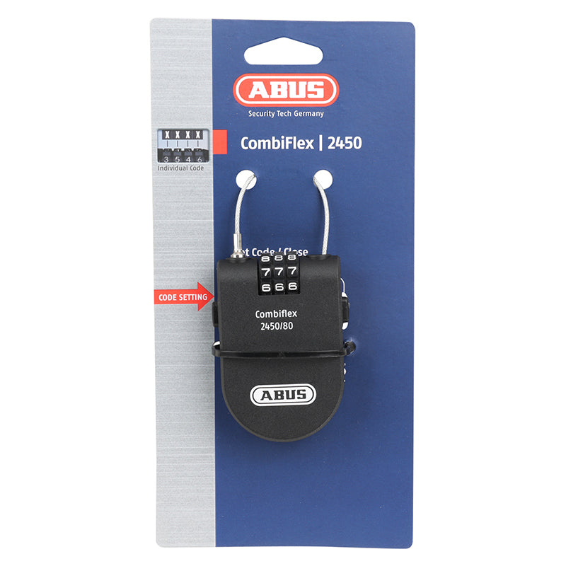 Antivol câble à code Abus Combiflex 2450 Ø 1,8 mm 80 cm noir – vue 4