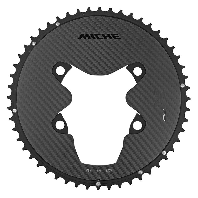 Plateau route Miche alu-carbone 3K 110 mm pour Shimano Dura-Ace R9200 12 v – 52