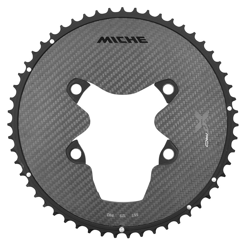 Plateau route Miche alu-carbone 3K 110 mm pour Shimano Dura-Ace R9200 12 v – 55