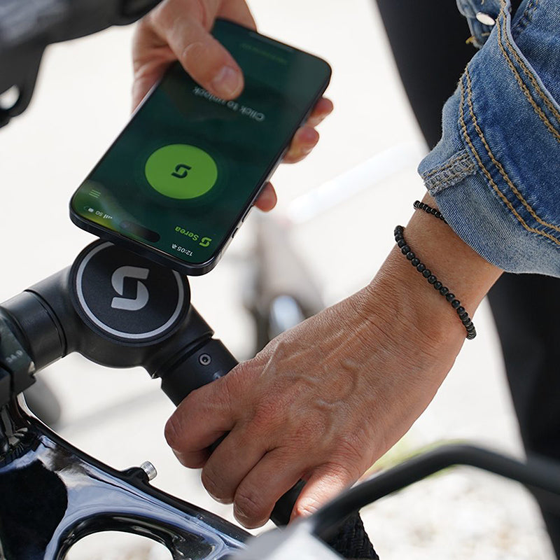 Antivol chaîne connecté Serea Swift Ø 8 mm 125 cm noir déverrouillage smartphone – vue 5