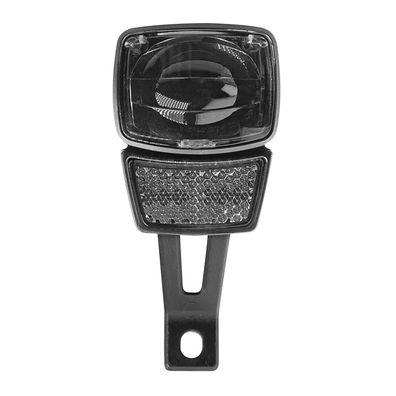 Éclairage avant dynamo AXA NXT 30 lux noir sur fourche – vue 3
