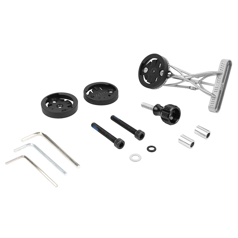 Support GPS-éclairage 3D titane pour potence universelle compatible Garmin – vue 3