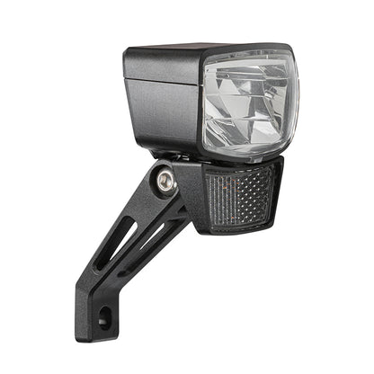 Éclairage avant dynamo AXA NXT 60 lux noir sur fourche